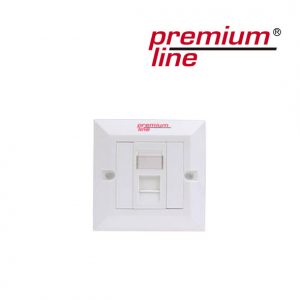 Face Plate, 86*86, Shutter, 1-Port, white (121121210)
