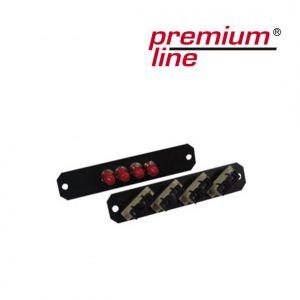 Adapter Panel (4) port lc, duplex, MM, Fully loaded, black (242414042)