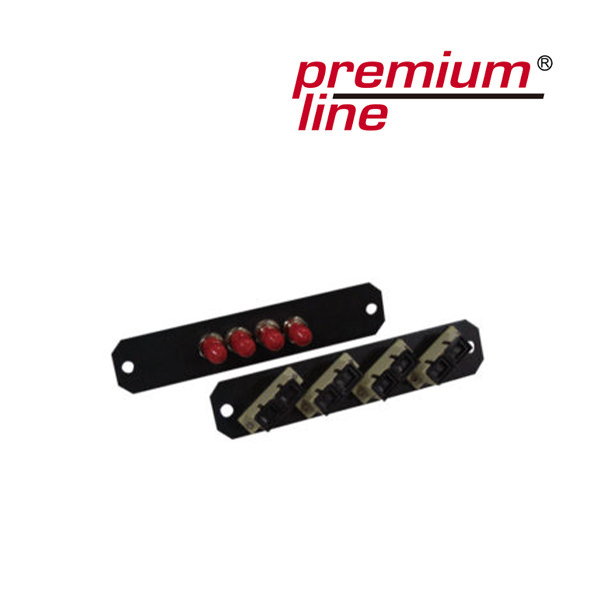 Adapter Panel (4) port lc, duplex, MM, Fully loaded, black (242414042)
