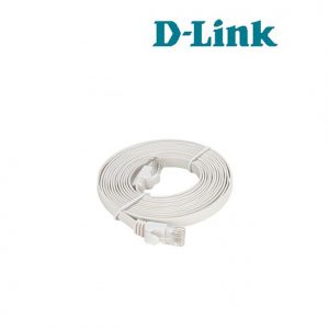Patch Cord Flat UTP, Cat.6, 32 AWG 10m length, PVC, White (NCB-C6UWHIF1-10)