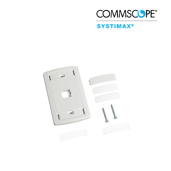 Face Plate, (70 × 115) without Shutter, (1)Port, white (108333014)