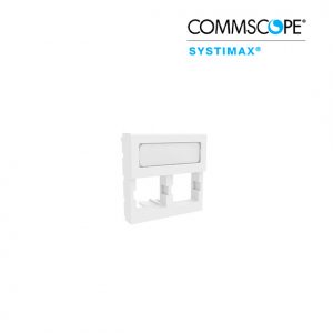 Unshuttered Faceplate, (2)port, White (760091082)