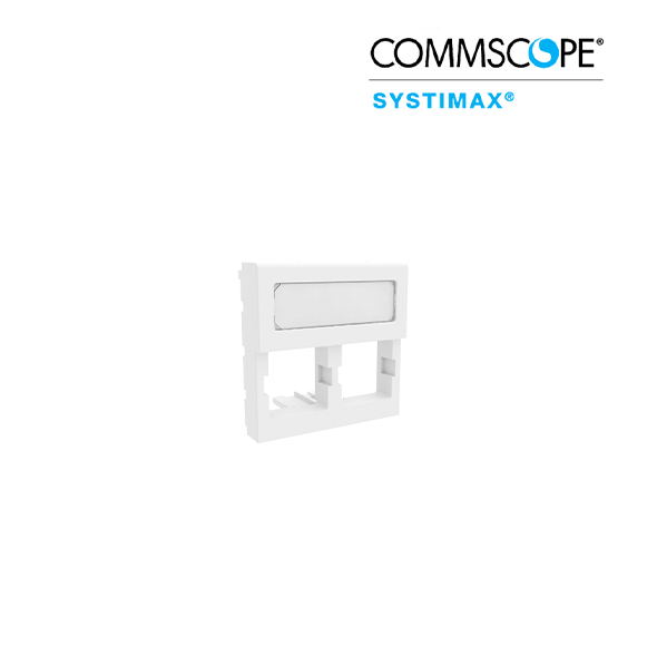 Unshuttered Faceplate, (2)port, White (760091082)