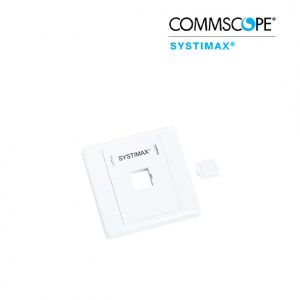 Face Plate,(  70 × 70) without Shutter, (1)Port, white (760200428)