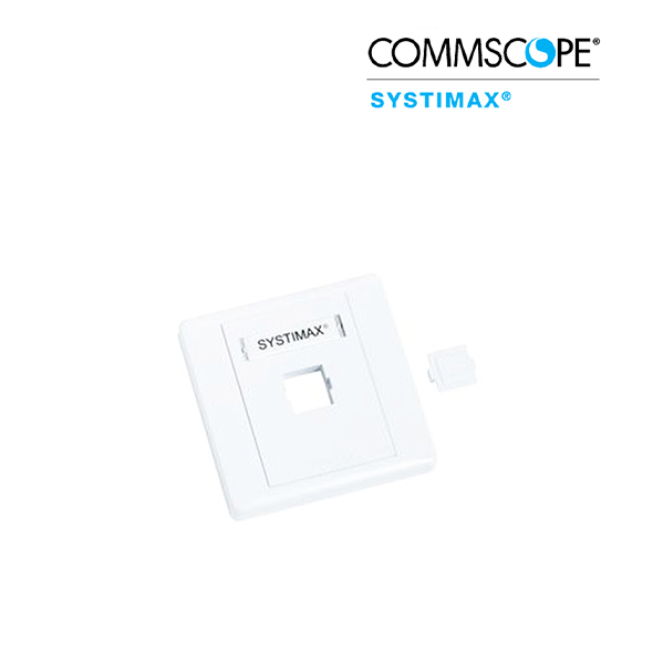 Face Plate,( 70 × 70) without Shutter, (1)Port, white (760200428)