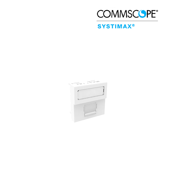 Shuttered Faceplate, (1)port, White (760227637)