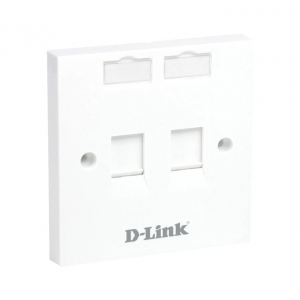 Face Plate, 86*86, Shutter, (2)Port, white (NFP-0WHI21)