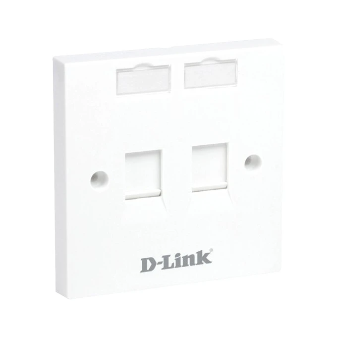 Face Plate, 86*86, Shutter, (2)Port, white (NFP-0WHI21)