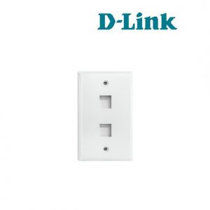Face Plate (70 × 115) Shutter, (2)Port, white (NFP-0GRY21)