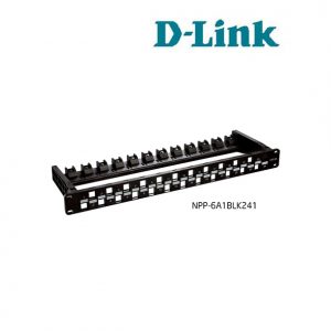 Patch Panel, Unloaded, Cat6A, (24) ports, Unshielded (NPP-6A1BLK241)