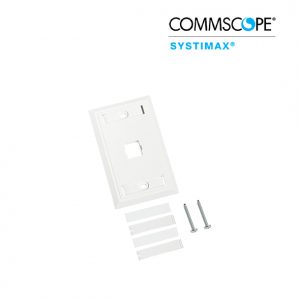 Face Plate, (70 × 115) without Shutter, (1)Port, white (108258427)